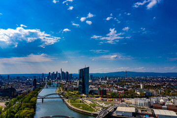 Wall Mural - Frankfurt aus der Luft | Luftbilder von Frankfurt am Main