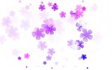 Fototapeta Motyle - Light Purple vector doodle layout with flowers.