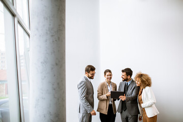 multiethnic young business people working together in the office