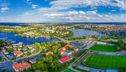 Ilawa - a city located in the Iława Lake District, on the longest lake in Poland - Jeziorak	