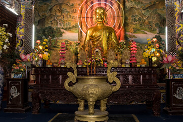 Chinese Pagoda, Agalloch Buddha Pagoda, Dalat, Vietnam, Asia