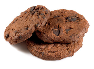 isolated image of cookie and chocolate close up