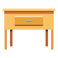 Poster - wooden drawer forniture house icon