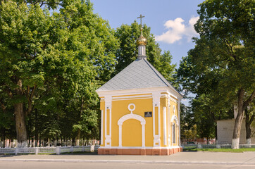 Chapel of Boniface. Chapel in honor of Boniface the Merciful. Novozybkov. Russia.