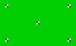 Green chroma key screen background with tracking markers, vector. Chroma key greenscreen with studio camera trackers on green background.