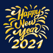 Happy New Year 2021 Gold