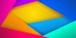 © Olga Moonlight - Abstract background of colorful polygons with shadows