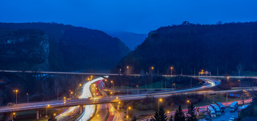 Wall Mural - bridge at night