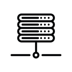 Wall Mural - Server line icon vector illustration