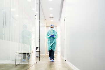 Doctor resting in hospital