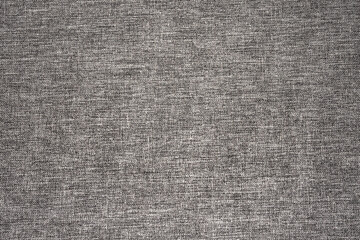 Sticker - Gray fabric background. Grey canvas texture. Bright textile material background. Gray fiber pattern. Checkered textile texture.