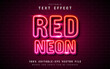 © Aglonemadesign - Red neon text effect