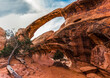 Double O Arch In Devils Garden, Arches National PArk, Utah, USA