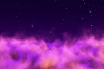 Wall Mural - Abstract background design illustration of mystery sky concept with lights bokeh effect you can use for decoration purposes
