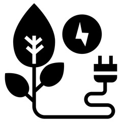 Poster - Organic bioenergy vector in solid design 