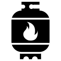 Sticker - Natural gas cylinder in solid design