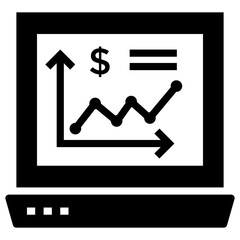 Wall Mural - Filled design of financial data analytics 