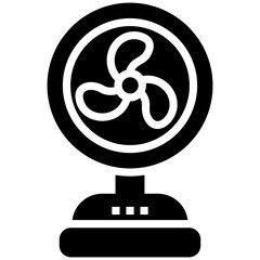 Sticker - Electric pedestal fan icon design 