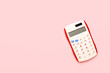 © Pixel-Shot - Digital calculator on color background