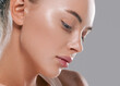 Woman beauty healthy skin moisture spa face natural clean fresh make up close up