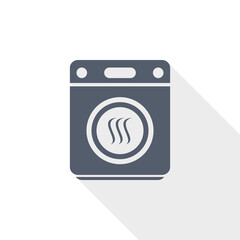 Aufkleber - Dryer machine vector icon, laundry flat design illustration