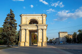 Fototapeta Paryż - The Triumphal arch in Chisinau, Moldova