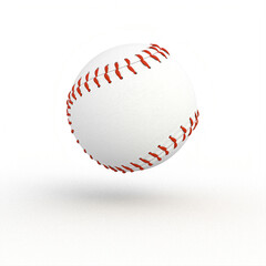 Wall Mural - classic baseball ball on white.