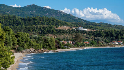 Aegean sea coast of Greece