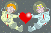 Saint-Valentin : Astronautes