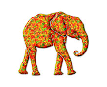 Elephant Animal Jellybeans Yummy Sweets Colorful Illustration, Jelly Icon Logo Symbol