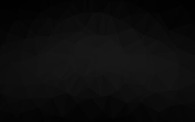  Dark Silver, Gray vector triangle mosaic cover.