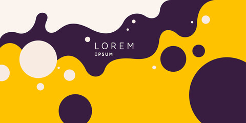 Wall Mural - poster with dynamic waves. vector illustration in minimal style. abstract background.