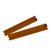 cinnamon stick on isolated background in flat style.cartoon cinnamon is a separate element.vector illustration