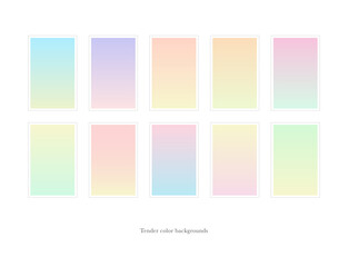 Wall Mural - pastel, tender, watercolor gradient backgrounds. light colors abstract gradients. ui, ux, app, websi