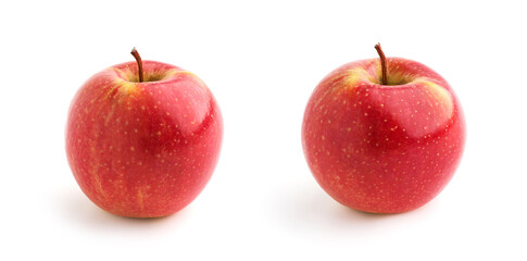 Wall Mural - red apple on a white background