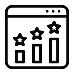 Sticker - 

Solid design of stars on web page, competitor website icon
