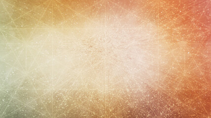 Wall Mural - Glowing golden sacred geometry hexagon & glitter background - abstract texture.