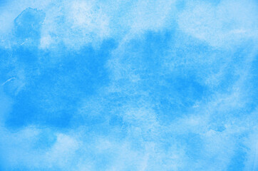 Wall Mural - Abstract blue watercolor background texture