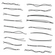 © Nikola - Set of handmade, hand drawn underline strokes isolated on white background EPS Vector