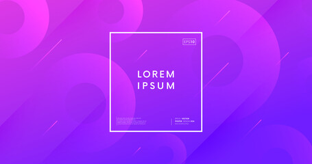 Poster - Minimal abstract background. Trendy geometric gradient backdrop vector design.