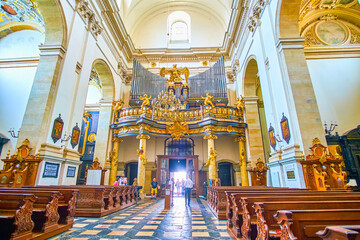 Wall Mural - The pipe organ of St Peter and Paul Church, Krakow, Poland