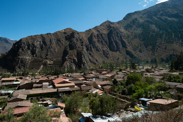 Canvas Print - village in the mountains