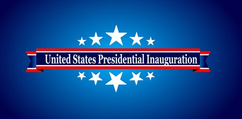 Wall Mural - USA Presidential Inauguration Day on January 20th 2021 vector banner.