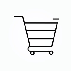 Wall Mural - shopping cart sign