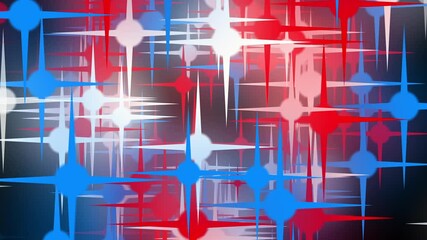 Wall Mural - blurred particles of multicolored stars fly on a black background. space, universe. 3d illustration.