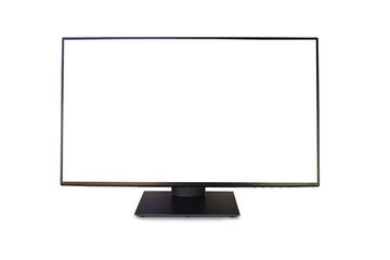 lcd monitor isolated on white