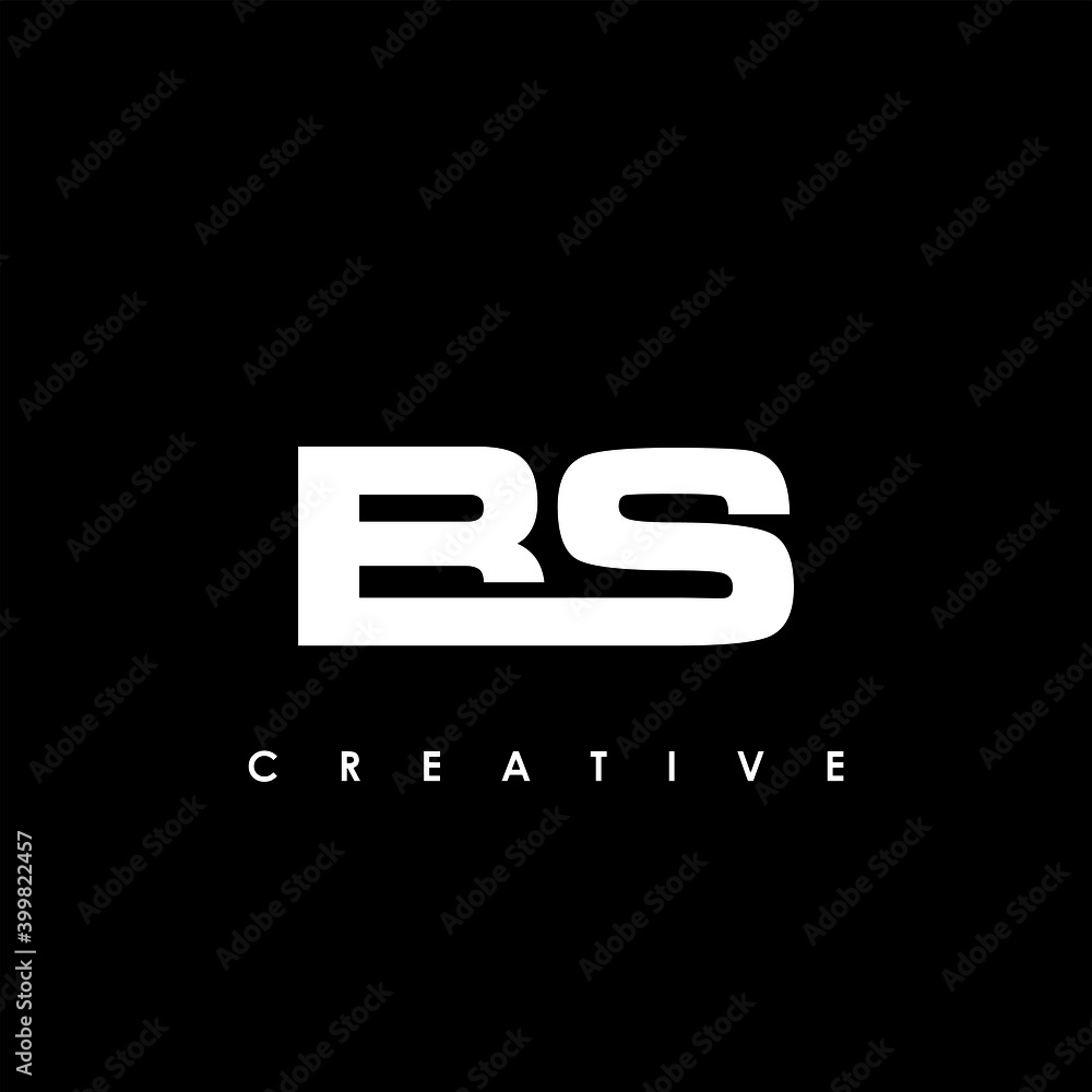 BS Letter Initial Logo Design Template Vector Illustration Stock Vector ...