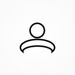 Sticker - person icon for web and app