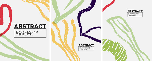 Social media abstract backgrounds. Abstract hand drawn doodles. Vector illustration for covers, banners, flyers
