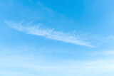 Fototapeta Niebo - Cloud on clear blue sky